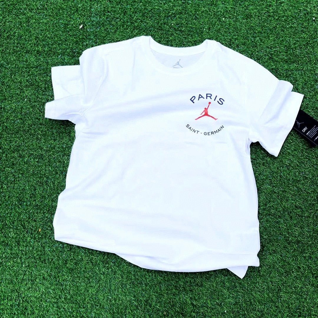US version ~ JORDAN Paris Paris Germain co-branded men's sports casual plus size T-shirt