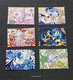 thumbnail for [spot weekend delivery] gingerbread man kingdom doujin black shadow milk biscuit stamp set
