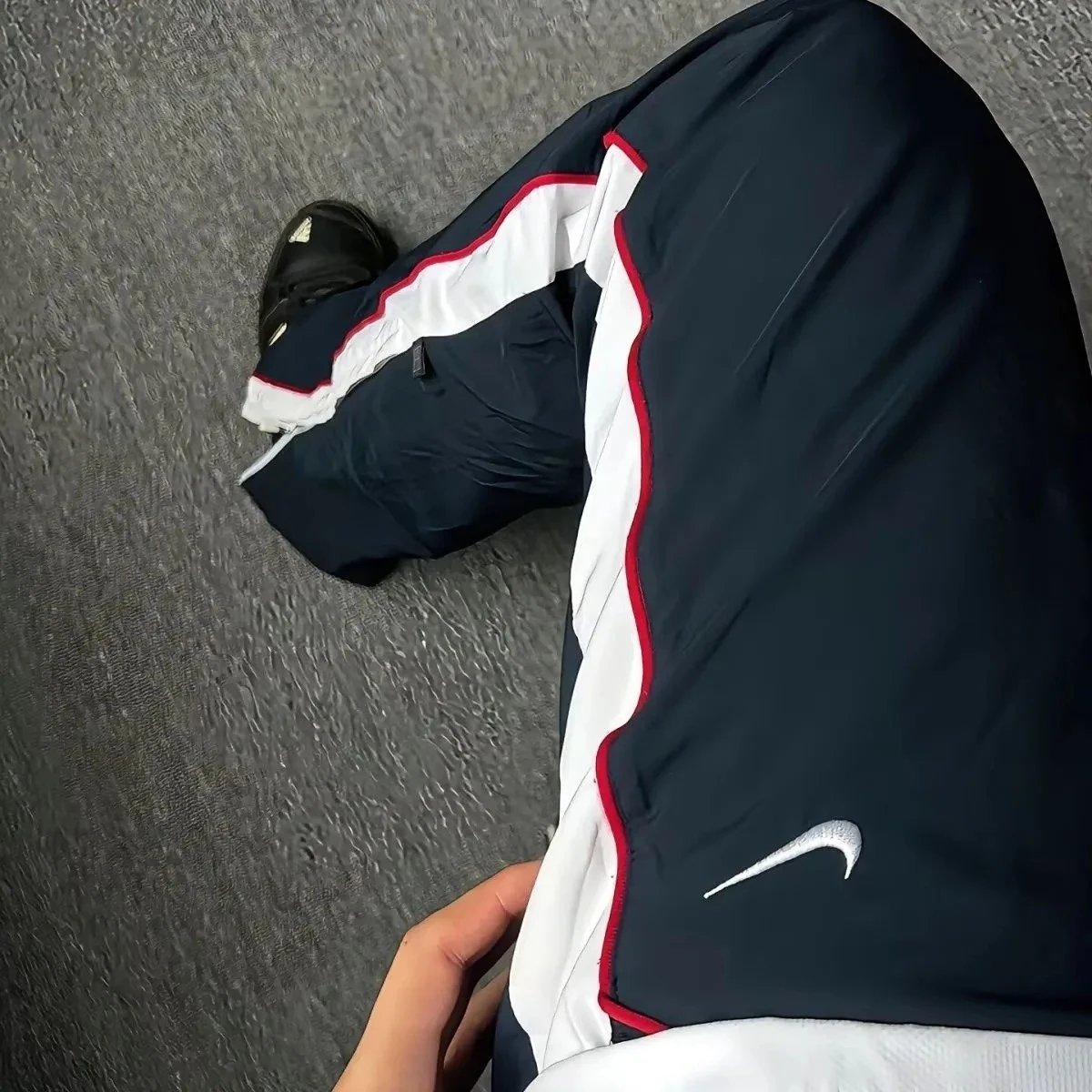 NK American fashion brand vintage spring and autumn styles retro sports loose casual unisex sports pants versatile trend straight leg pants
