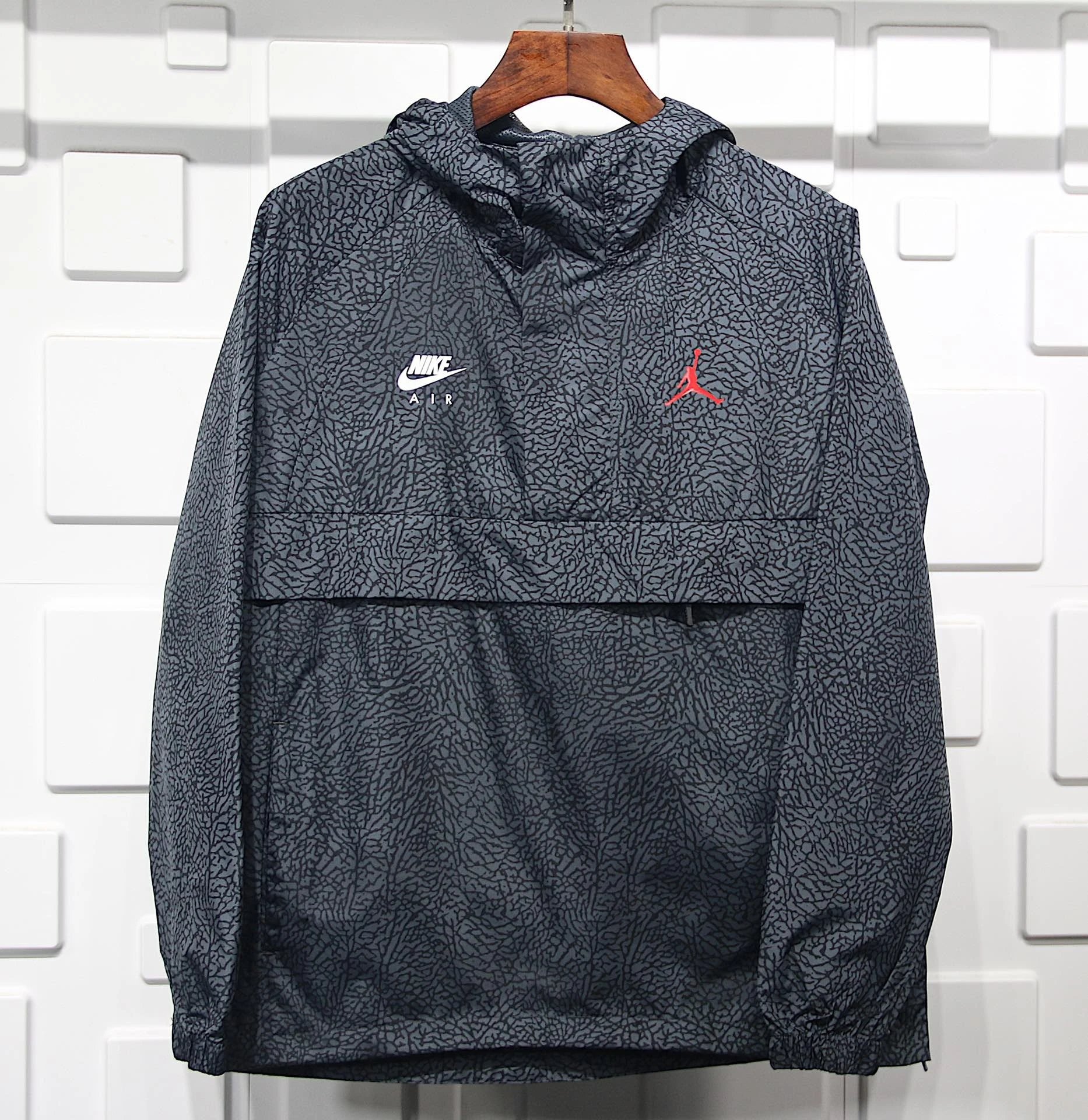 Jordan 3 Wings Black Windbreaker