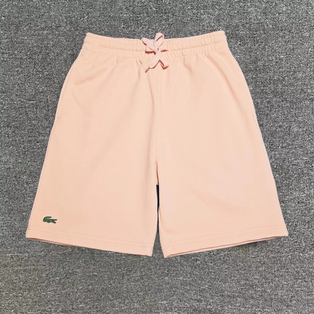 95105色入法式纯色运动裤25夏季新品男士休闲松紧腰头棉质弹力休闲裤针织抽绳短裤潮GH8274 2