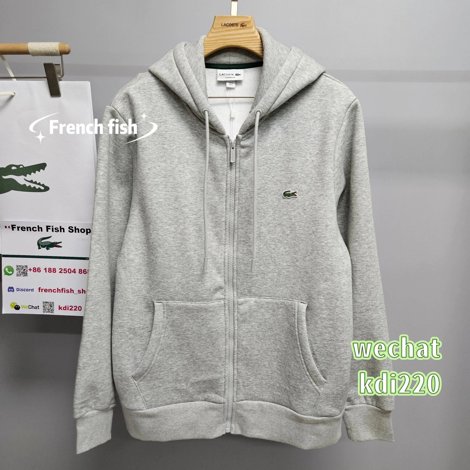 【 9/10 】 LAS Thickening Classic Fit Sweatshirt à capuche Zipp é moleton LAS 9626