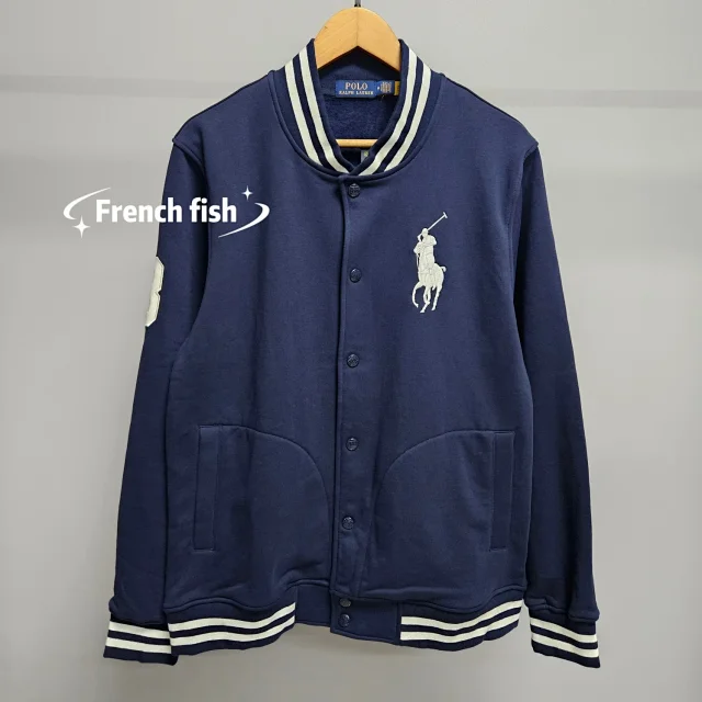 Polo Ralph Lauren Jackets Varsity Jacket with Big Pony Embroidery product detail image 5