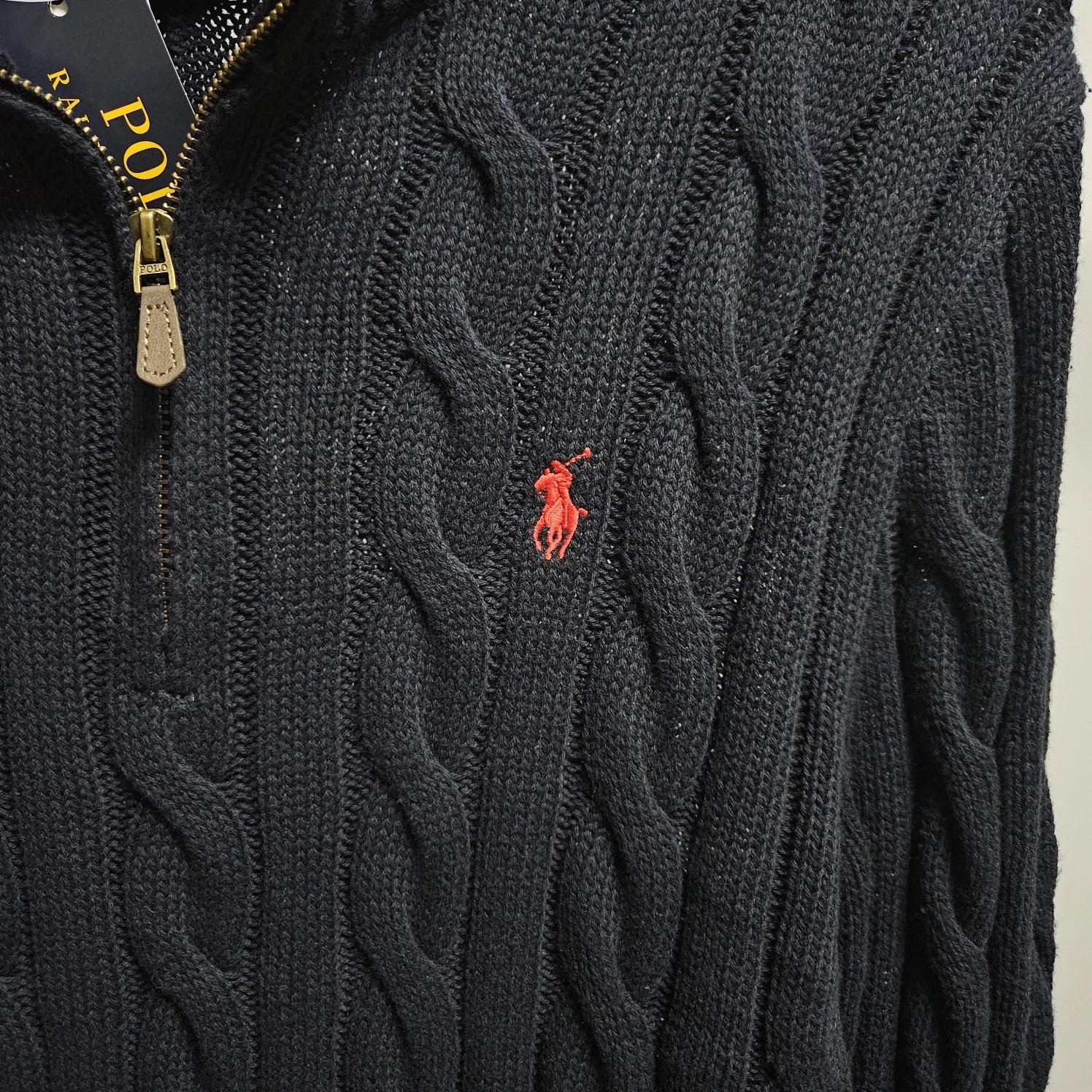 BLACK NOVEMBER9510RL 100Cotton QuarterZip Sweater 5