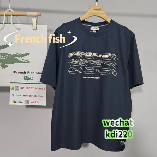 Lacoste Graphic Print Navy T-Shirt - 5