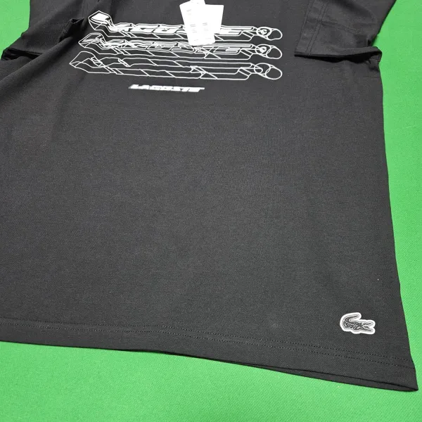 Lacoste Graphic Print Navy T-Shirt - 17