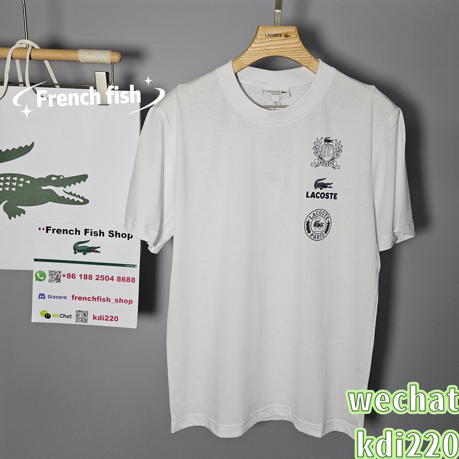 Lacoste T-Shirt White Casual L