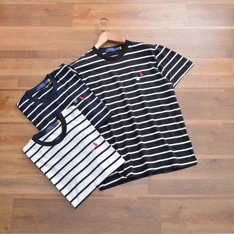 RL striped short sleeve T