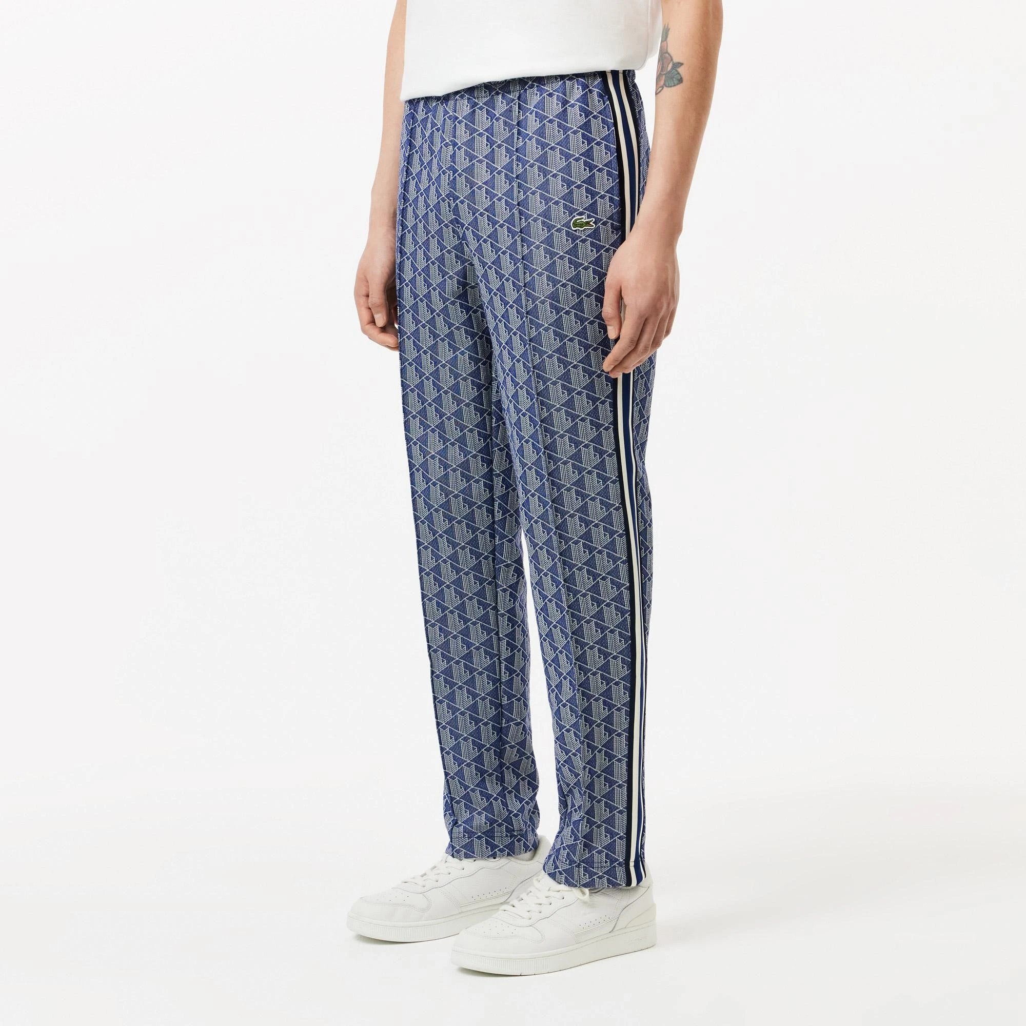 Lacoste New Paris Monogram Sweatpants Blue