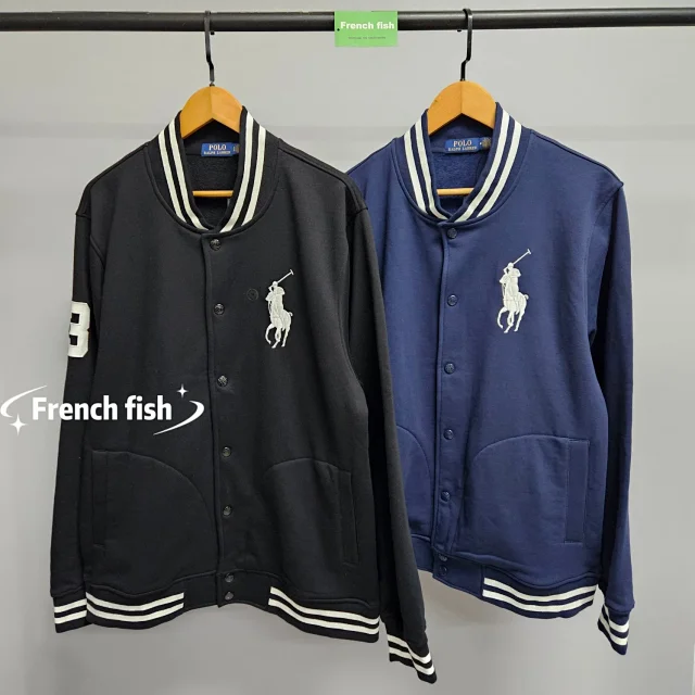 Polo Ralph Lauren Jackets Varsity Jacket with Big Pony Embroidery product detail image 15