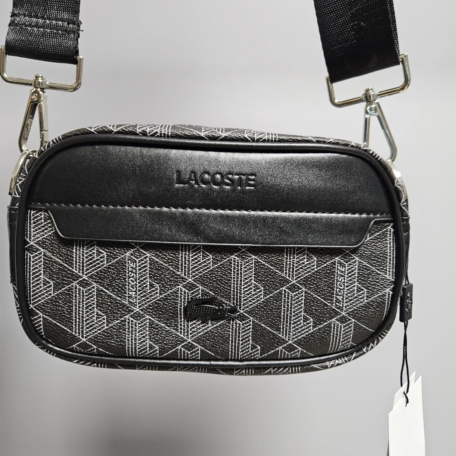 Black Lacoste Crossbody Bag