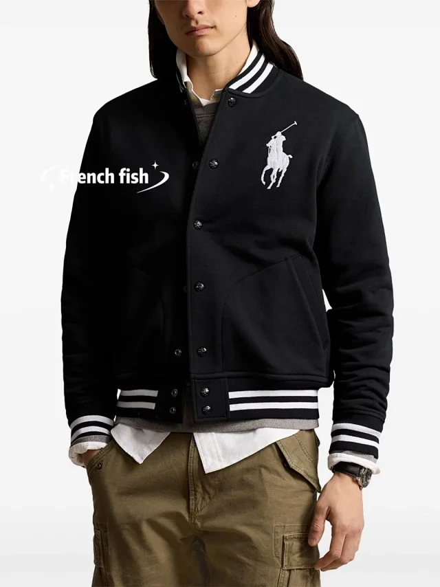 Polo Ralph Lauren Jackets Varsity Jacket with Big Pony Embroidery product detail image 2