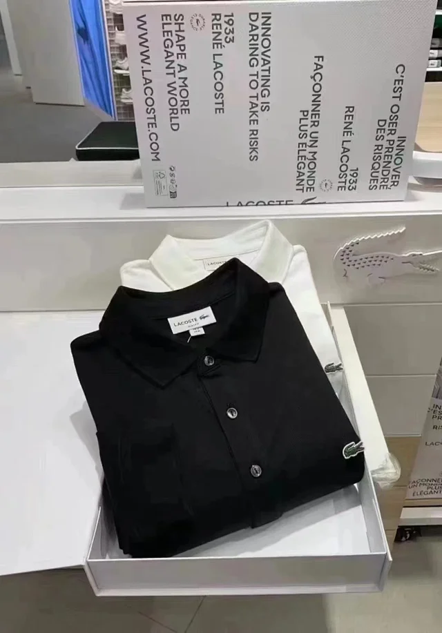 Lacoste Shirts PH5894 long-sleeve three-button polo shirt product detail image 14