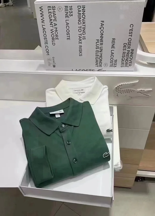 Lacoste Shirts PH5894 long-sleeve three-button polo shirt product detail image 17