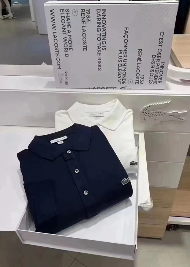 Lacoste Shirts PH5894 long-sleeve three-button polo shirt product detail image 15