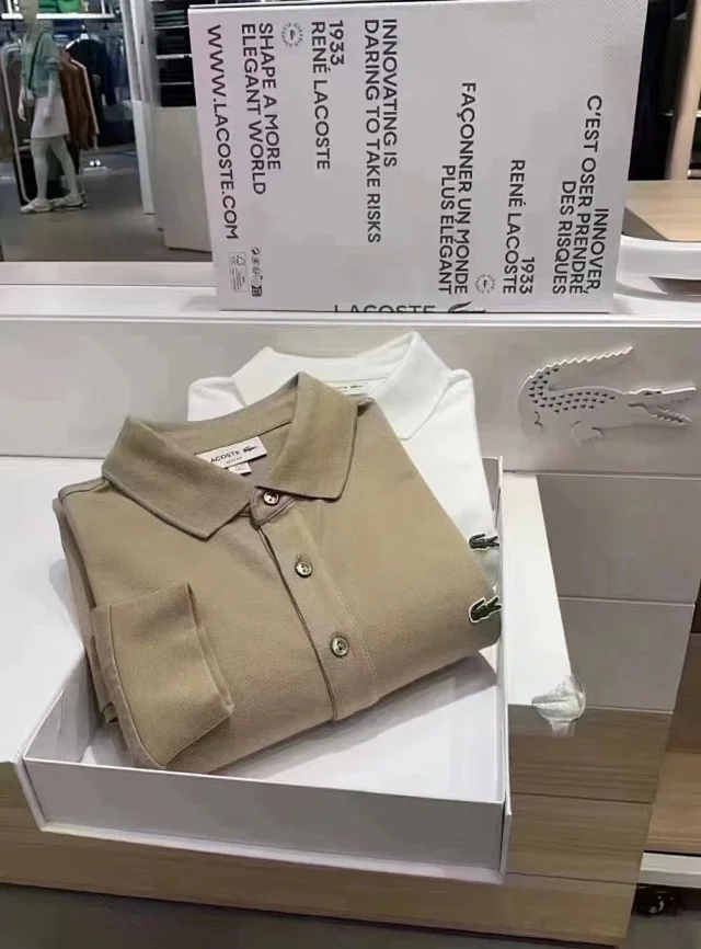 Lacoste Shirts PH5894 long-sleeve three-button polo shirt product detail image 18