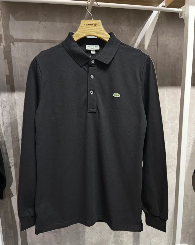 Lacoste Shirts PH5894 long-sleeve three-button polo shirt product detail image 7