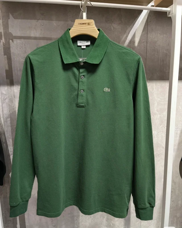 Lacoste Shirts PH5894 long-sleeve three-button polo shirt product detail image 6