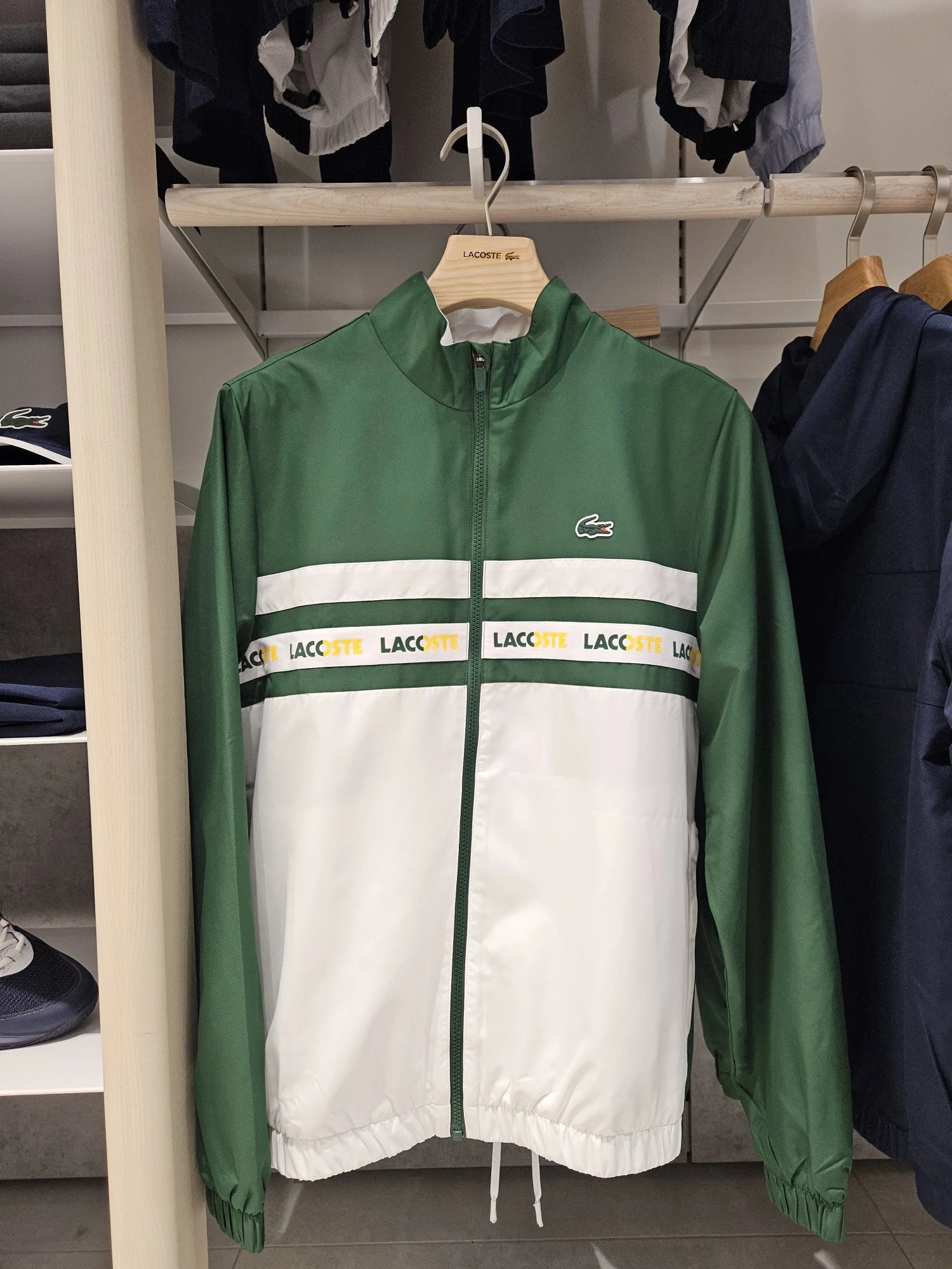 【1:1】Paris 2024 Overseas Edition French-Style Fishnet Mesh Lined Tennis Windbreaker Jacket (Matching Set Available)