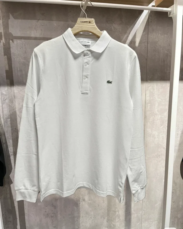 Lacoste Shirts PH5894 long-sleeve three-button polo shirt product detail image 11