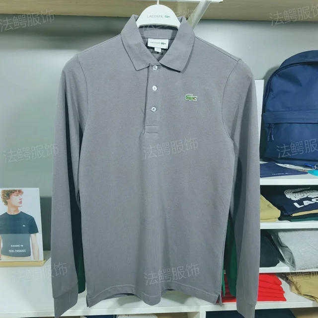 Lacoste Shirts PH5894 long-sleeve three-button polo shirt product detail image 12