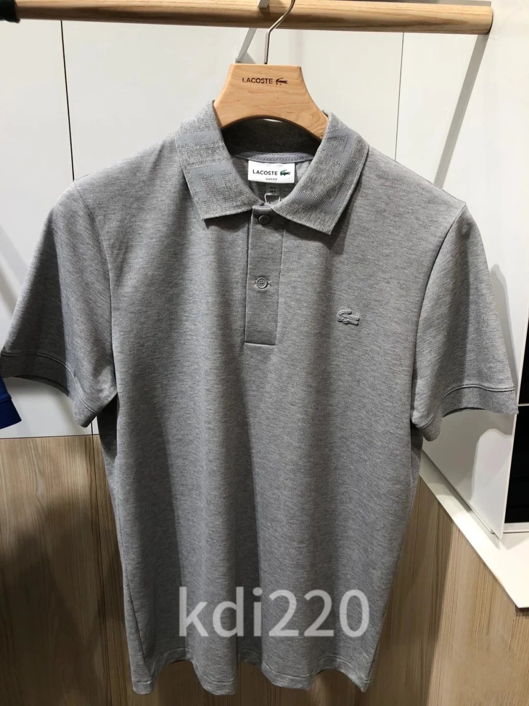 Lacoste Shirt Tonal Logo Grey