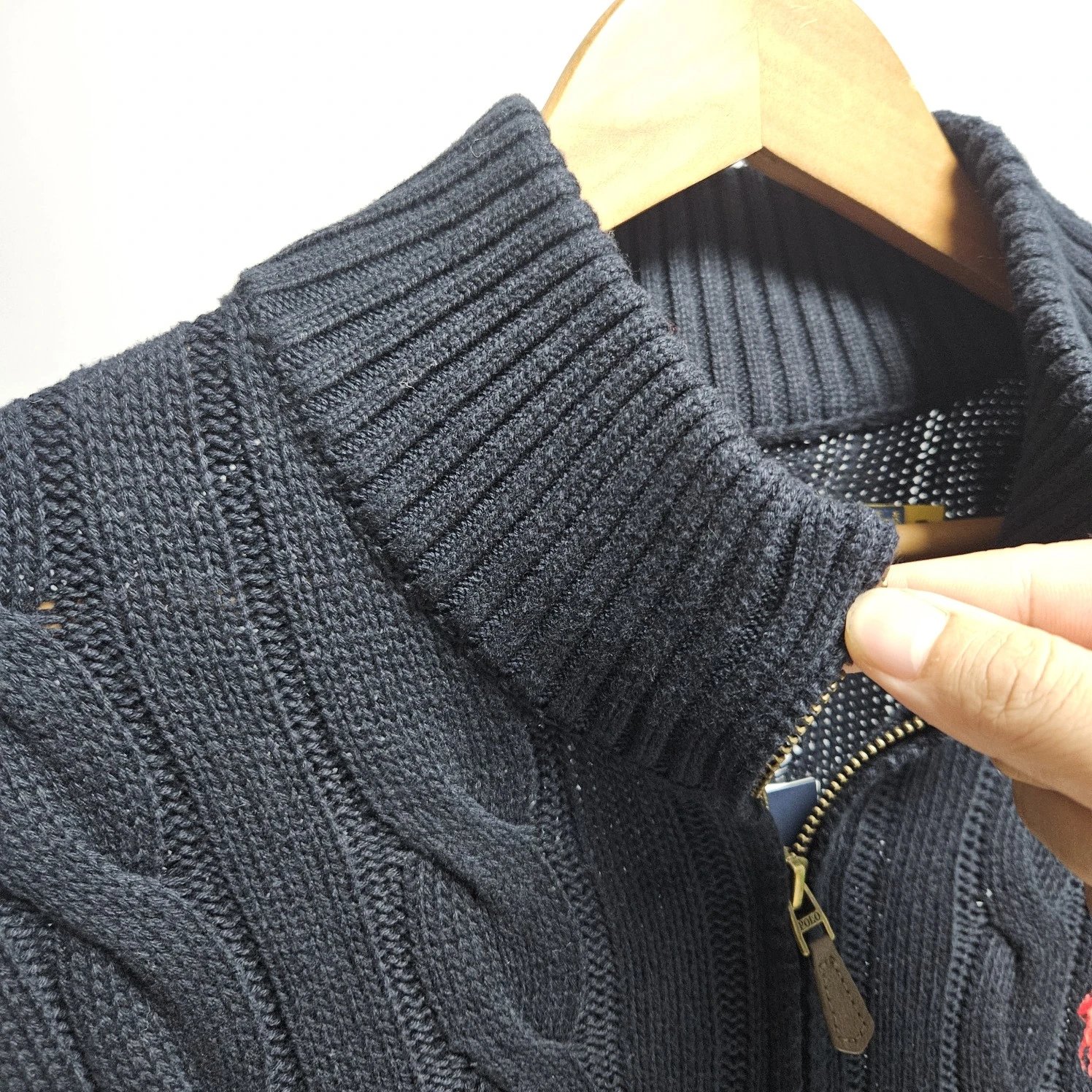 BLACK NOVEMBER9510RL 100Cotton QuarterZip Sweater 7