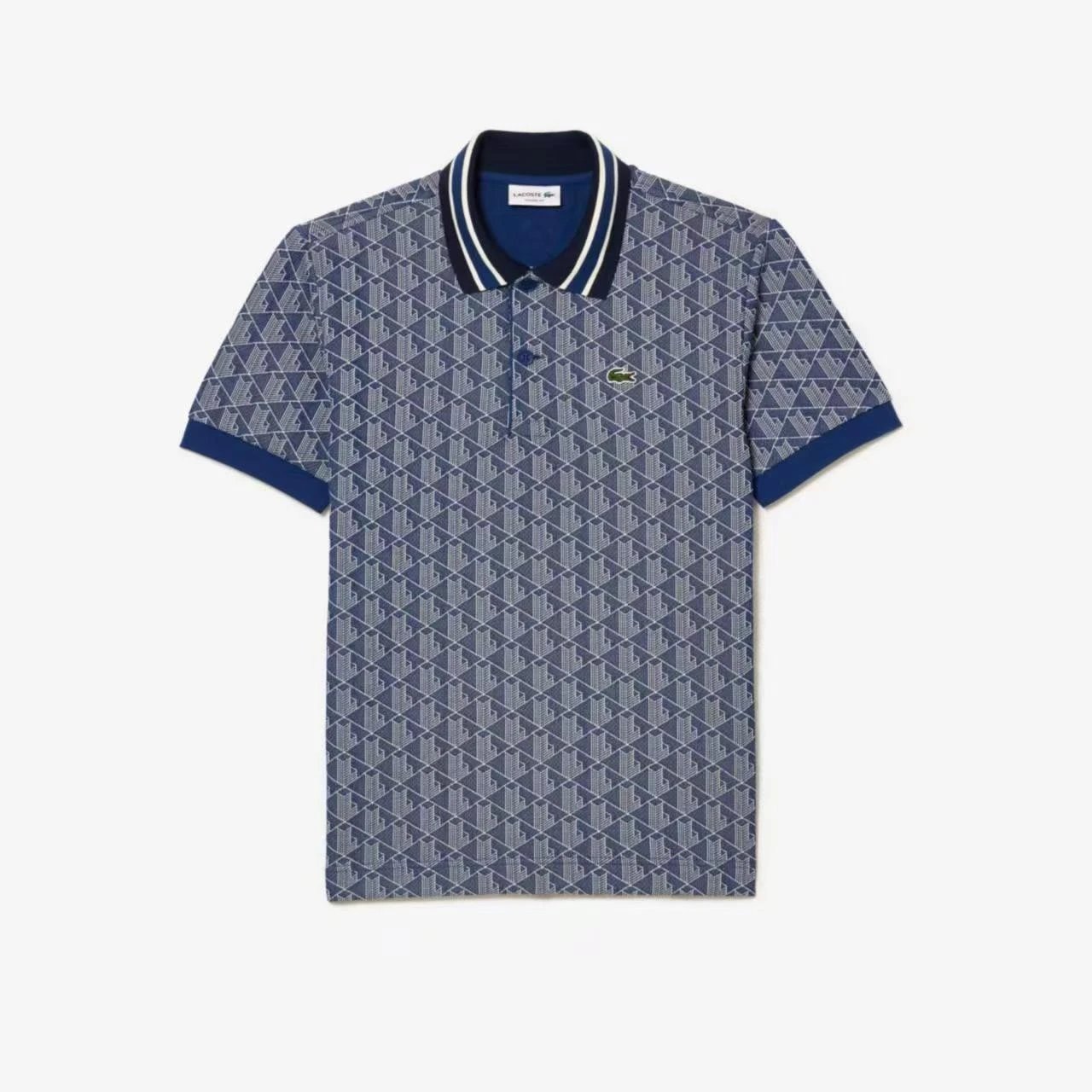 Lacoste Classic Fit Shirt Monogram Navy