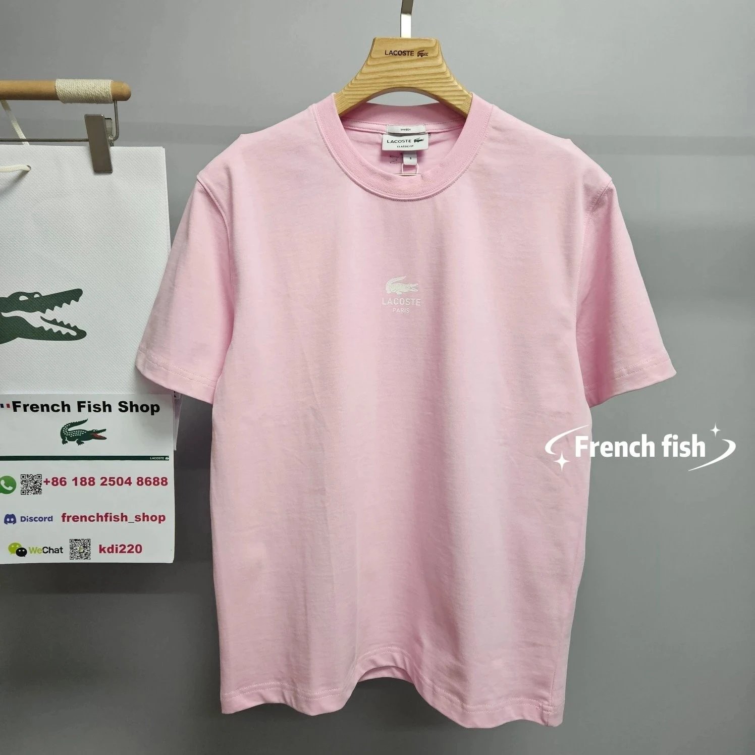 Lacoste Classic Fit T-shirt Logo Pink