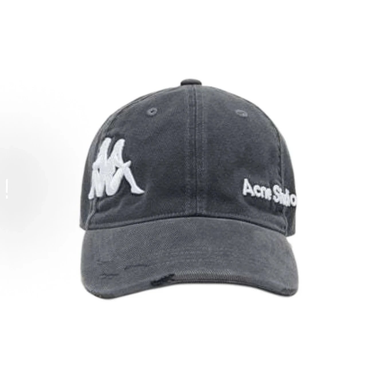 (In Stock) Collaboration Original Design Washed Black-Grey Baseball Cap