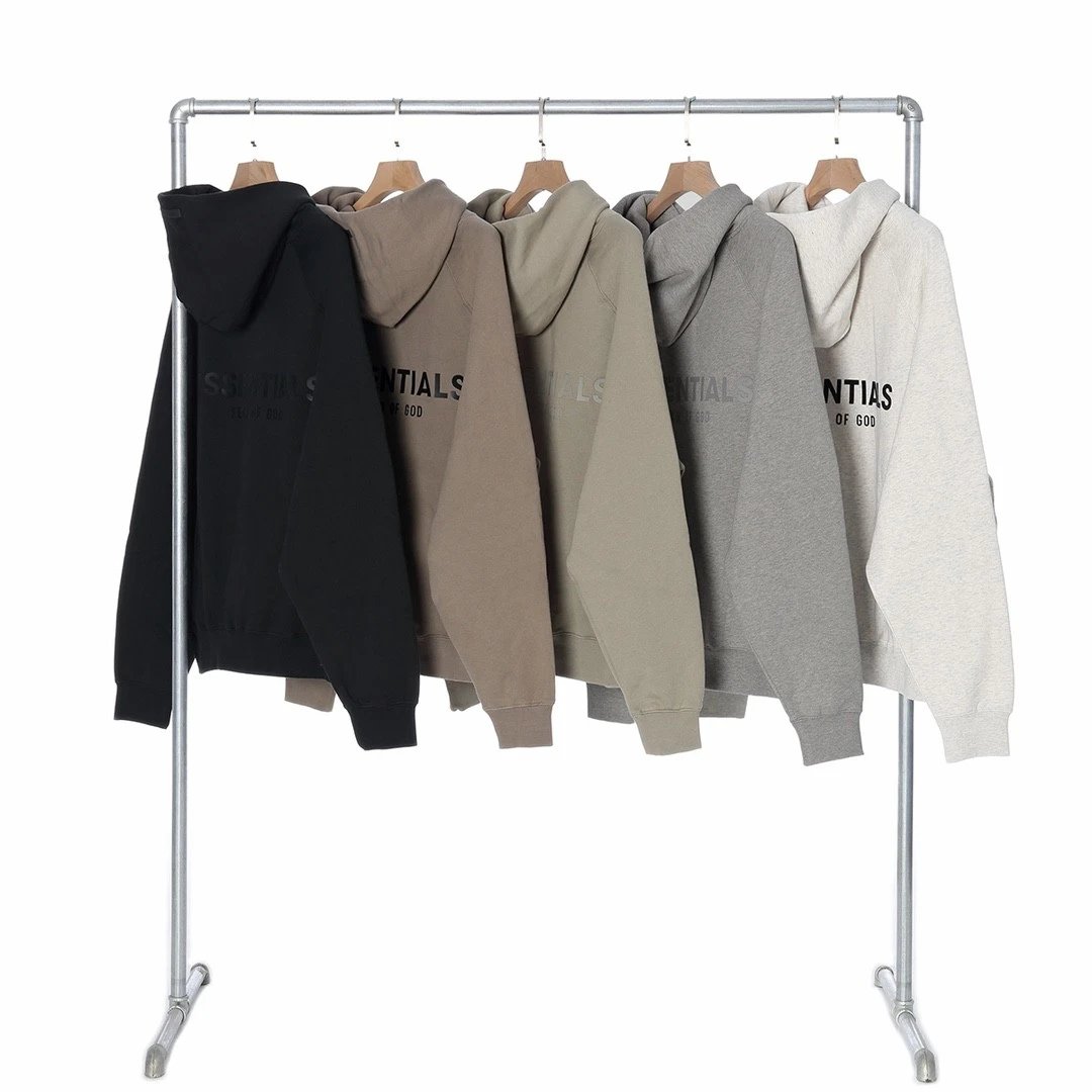 Previously 210! ESS back silicone logo loose hooded sweatshirt