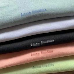 thumbnail for [Non-refundable at loss] AC home 2022 new macaron color matching summer couple small logo short-sleeved T-shirt