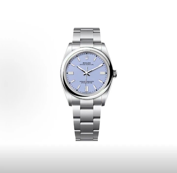 Rolex Oyster Perpetual Watch - Lavender Dial-010362