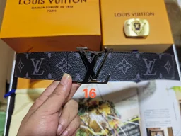 thumbnail for l\/Men's belt made of steel and metal cowhide material