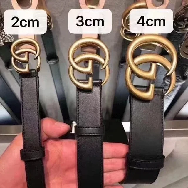 Gucci Belts Leather belt with Double G buckle product detail image 1