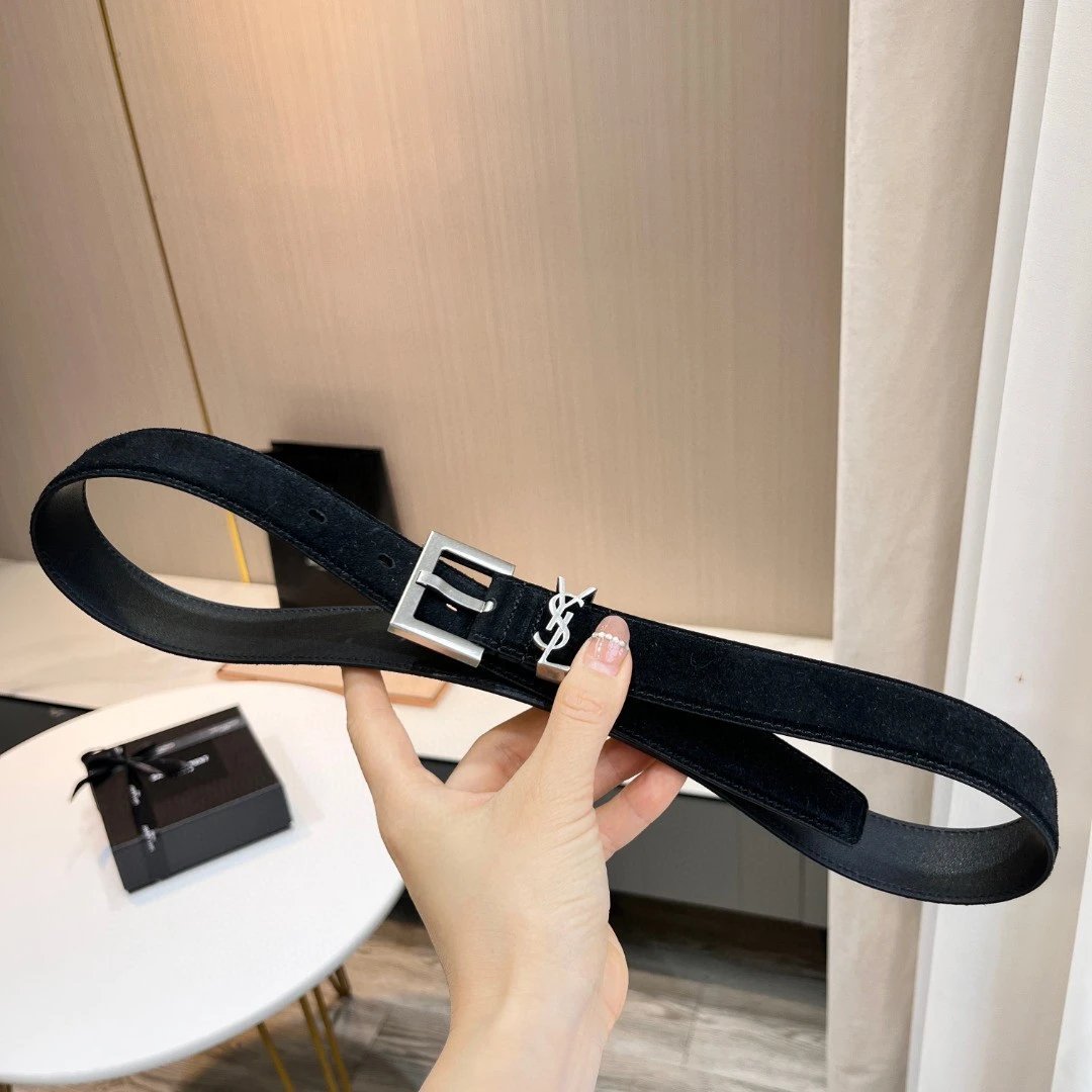 Black with Silver Buckle