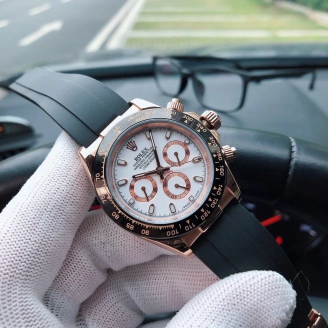 Rose Gold, White Plate, Tape Style