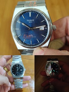Multiple color schemes, tooth ring checkered dial, quick release strap, belt, steel strap, Tissot 3-pin mechanical form, calendar, mechanical watch, 40mm men's watch, men's watch, PRX series, super player series