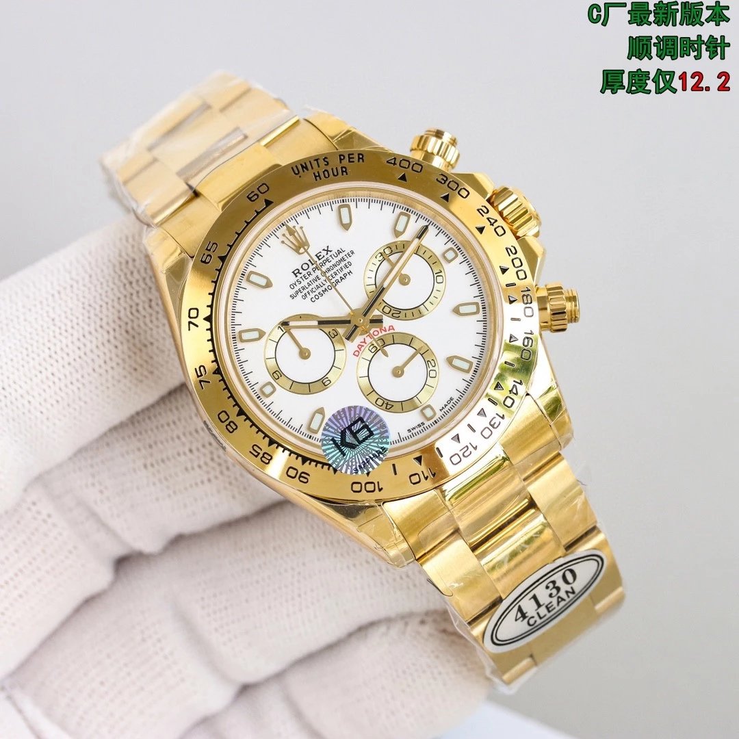 Yellow Gold · White Dial · Steel Strap