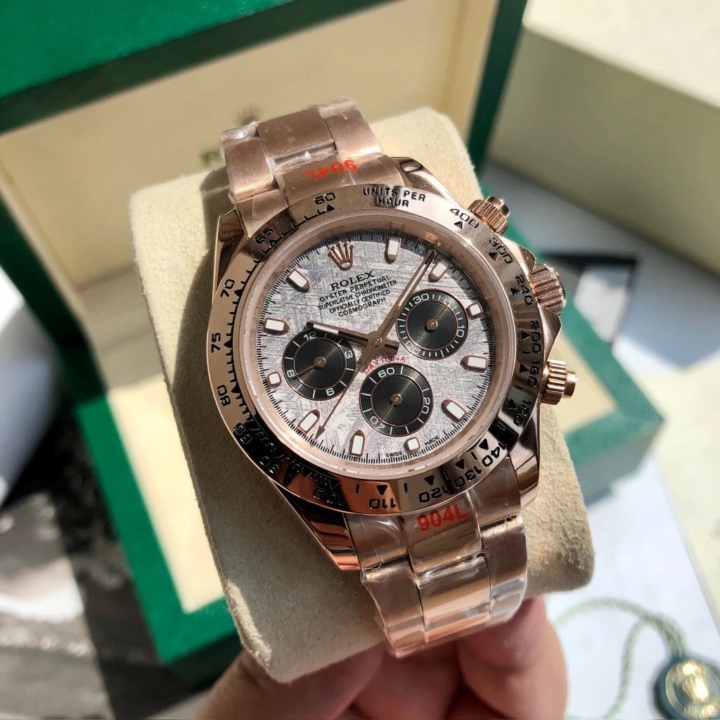 Rose Gold · Meteorite Surface · Steel Belt Style