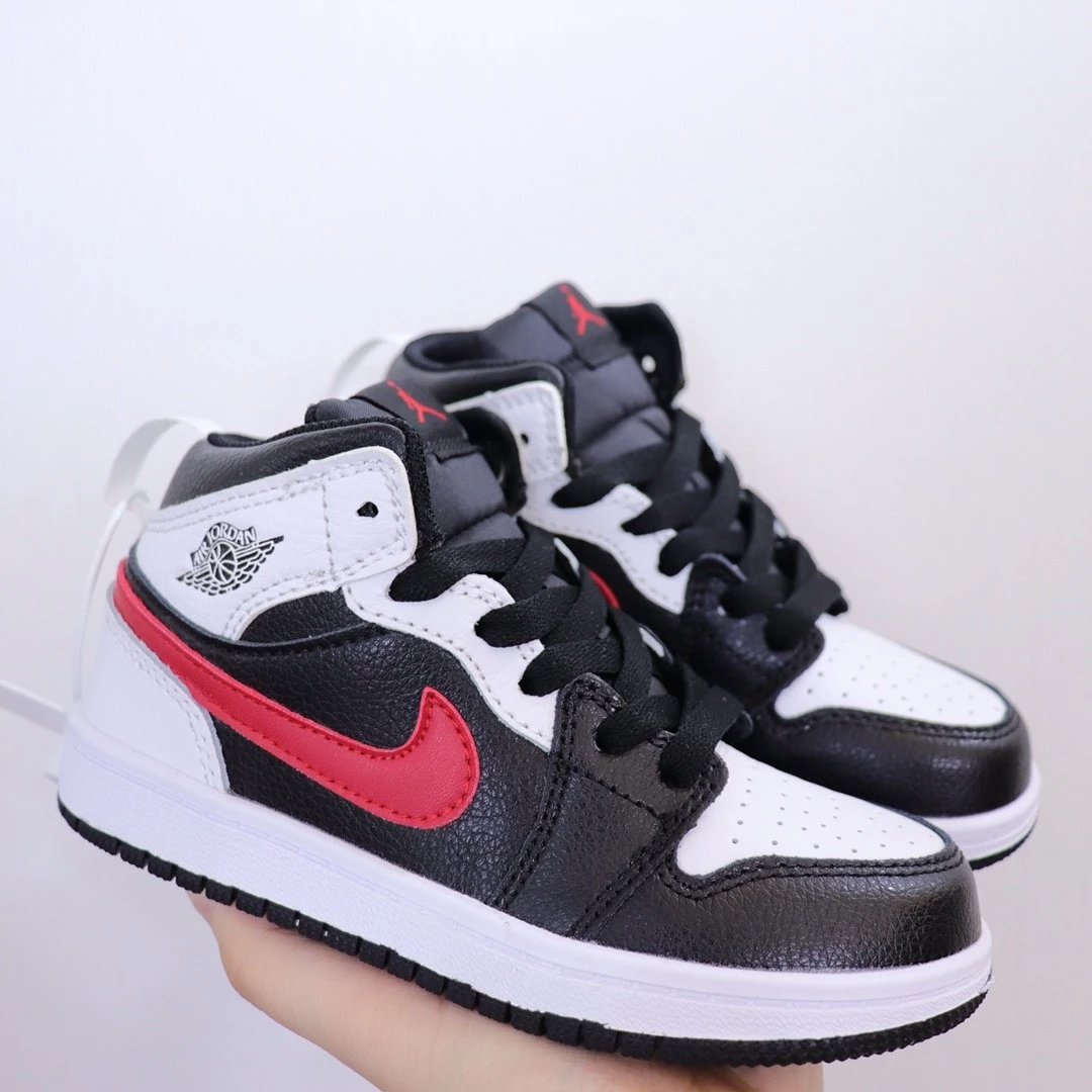 Black White Red Swoosh 5173
