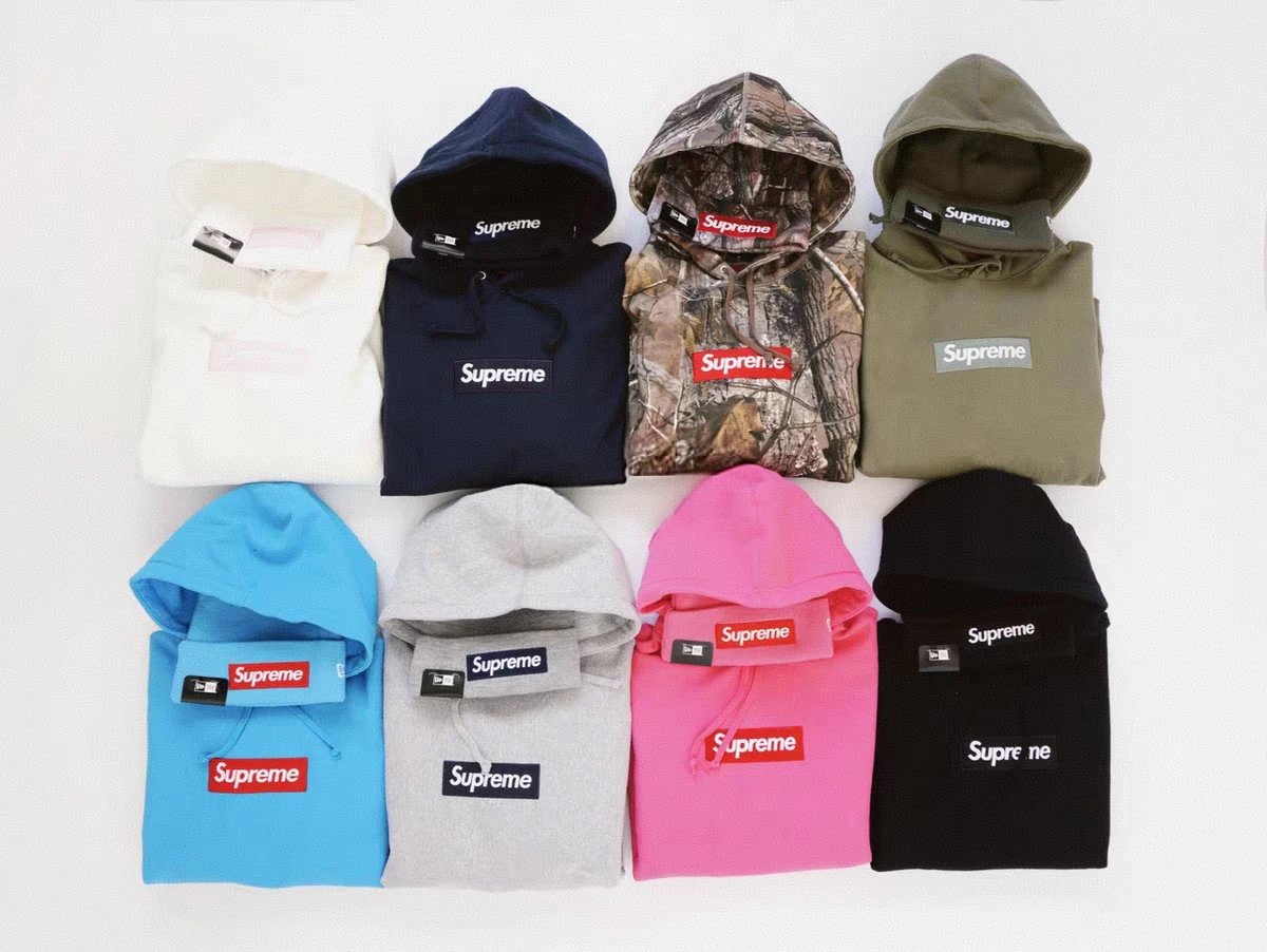 FW25 Supreme Box Logo Hoodie - Classic Red Logo