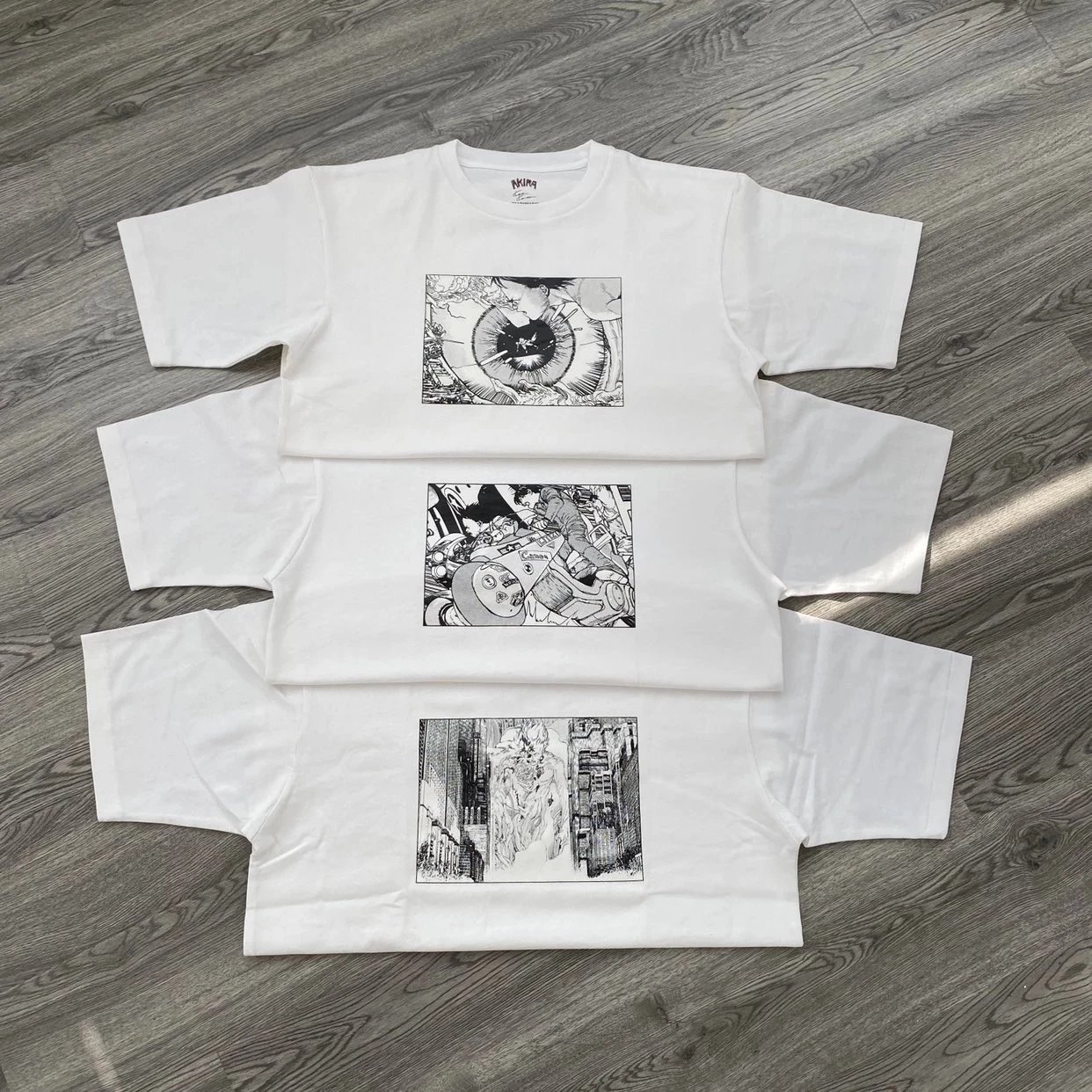 White Graphic T-Shirt Set