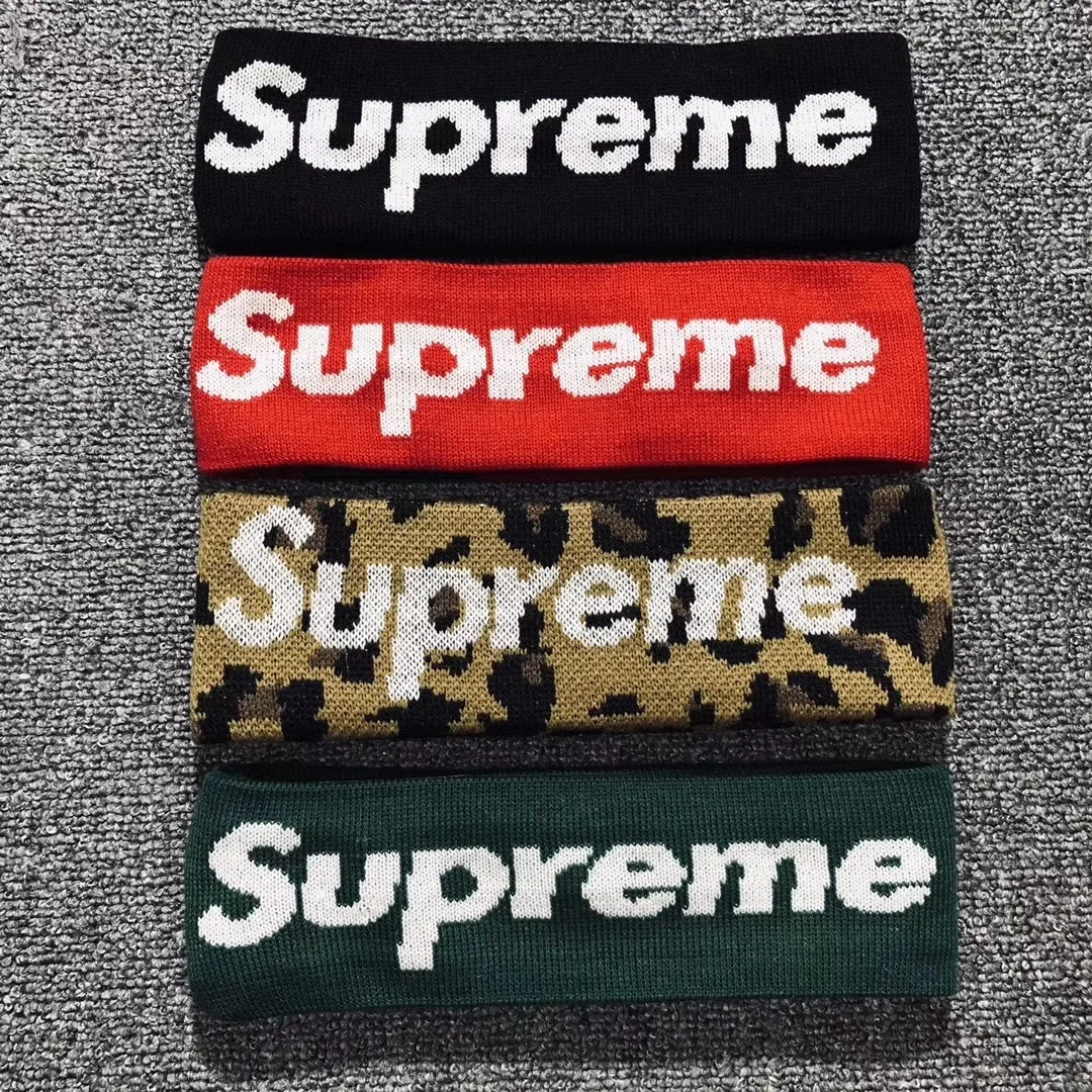 Supreme 18FW New Era Big Logo Headband 大LOGO 头带发带头巾