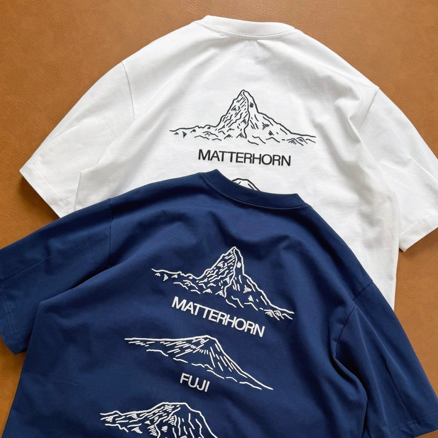 Matterhorn White and Navy Short Sleeve T-Shirts