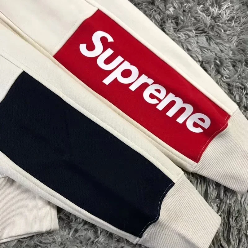 Supreme 19SS Week1 FormulaCrewneck 麒麟臂拼色套头卫衣