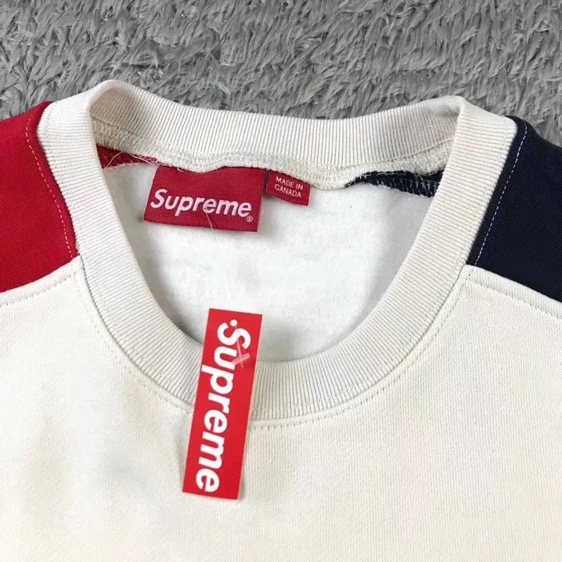 Supreme 19SS Week1 FormulaCrewneck 麒麟臂拼色套头卫衣