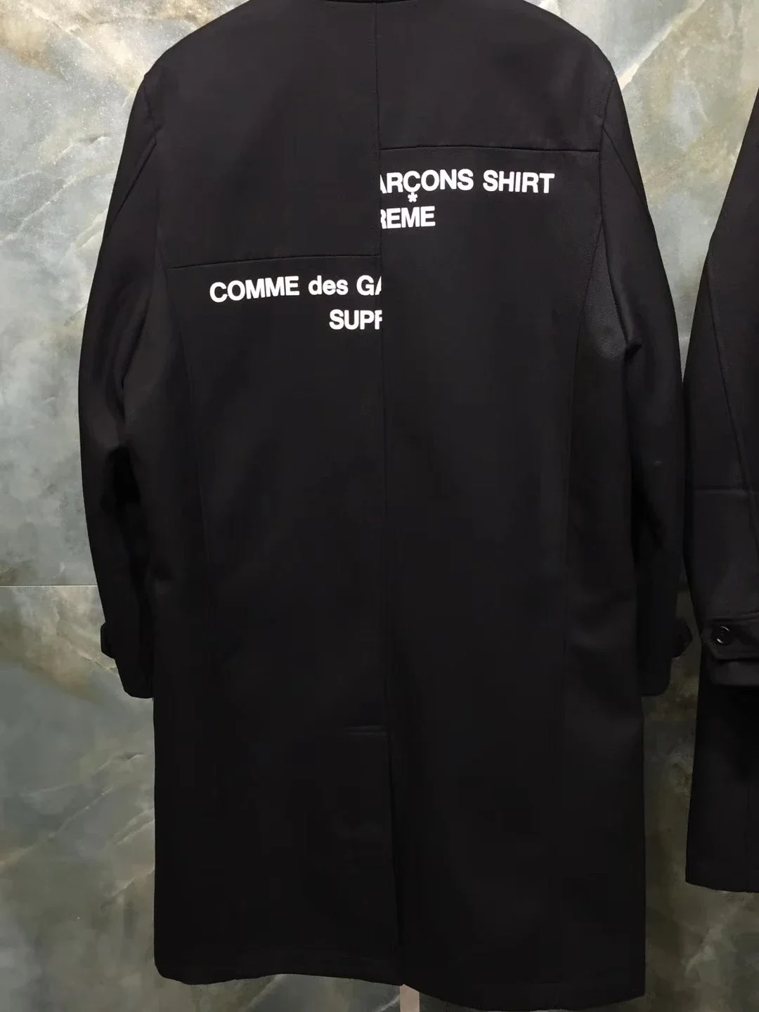 コムデギャルソン　川久保怜 ウールチェスターコート Supreme CDG川久保玲Wool Overcoat 切割羊毛大衣风衣