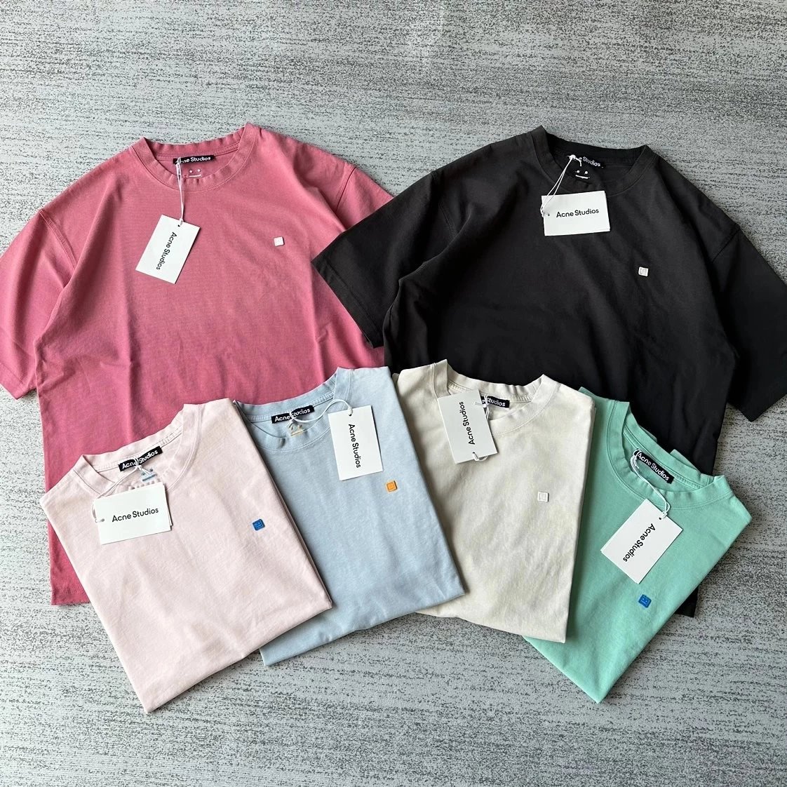 Acne Studios Multi Color Short Sleeve T-Shirts