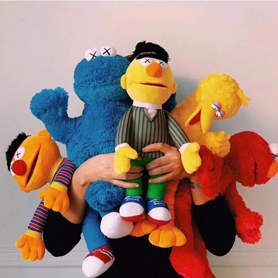UNIQLO x KAWS x Sesame Street Limited Edition Collab Plush Doll Figure
